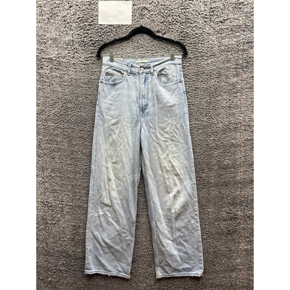 Levi's High Rise Loose Fit Wide-Leg Denim Jeans Light Wash Womens Size 27‎ x 31
